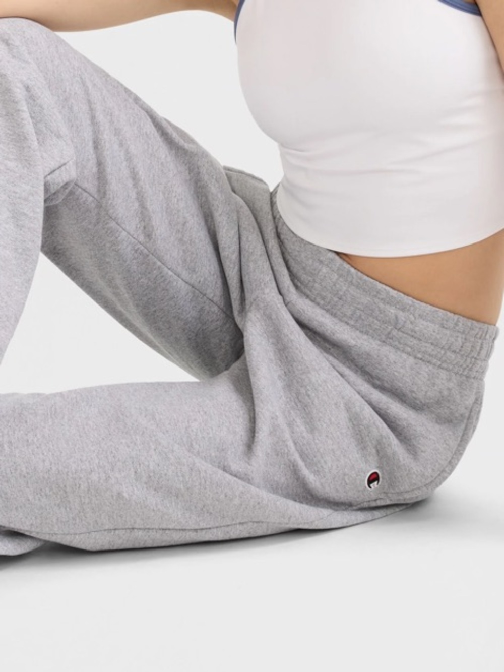 Champion Light Gray Fleece Jogger Sweatpants